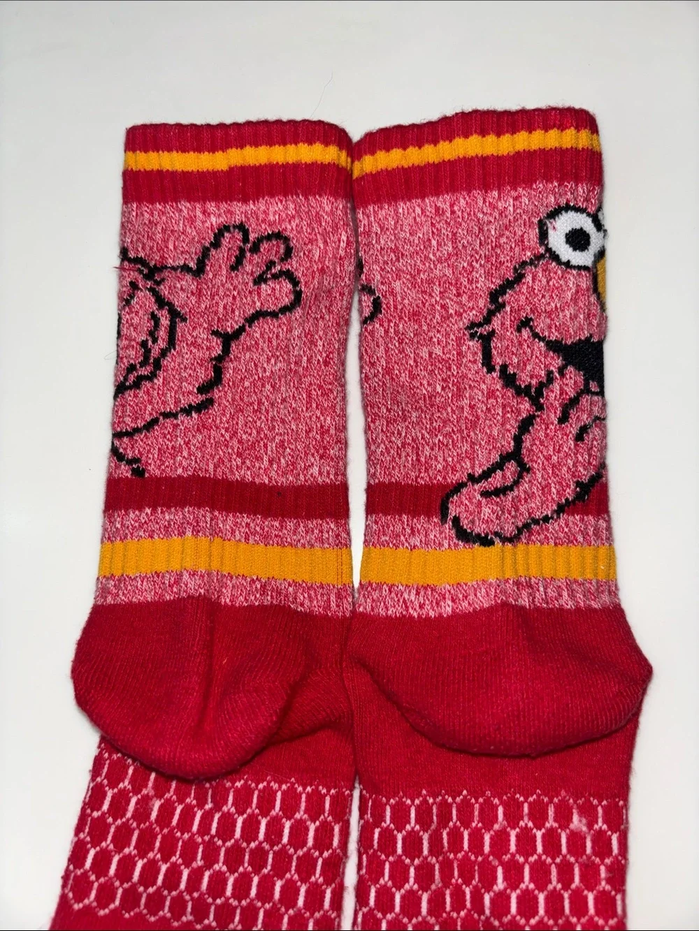 Bombas Elmo Red Kids Crew Socks - Sesame Street Y youth